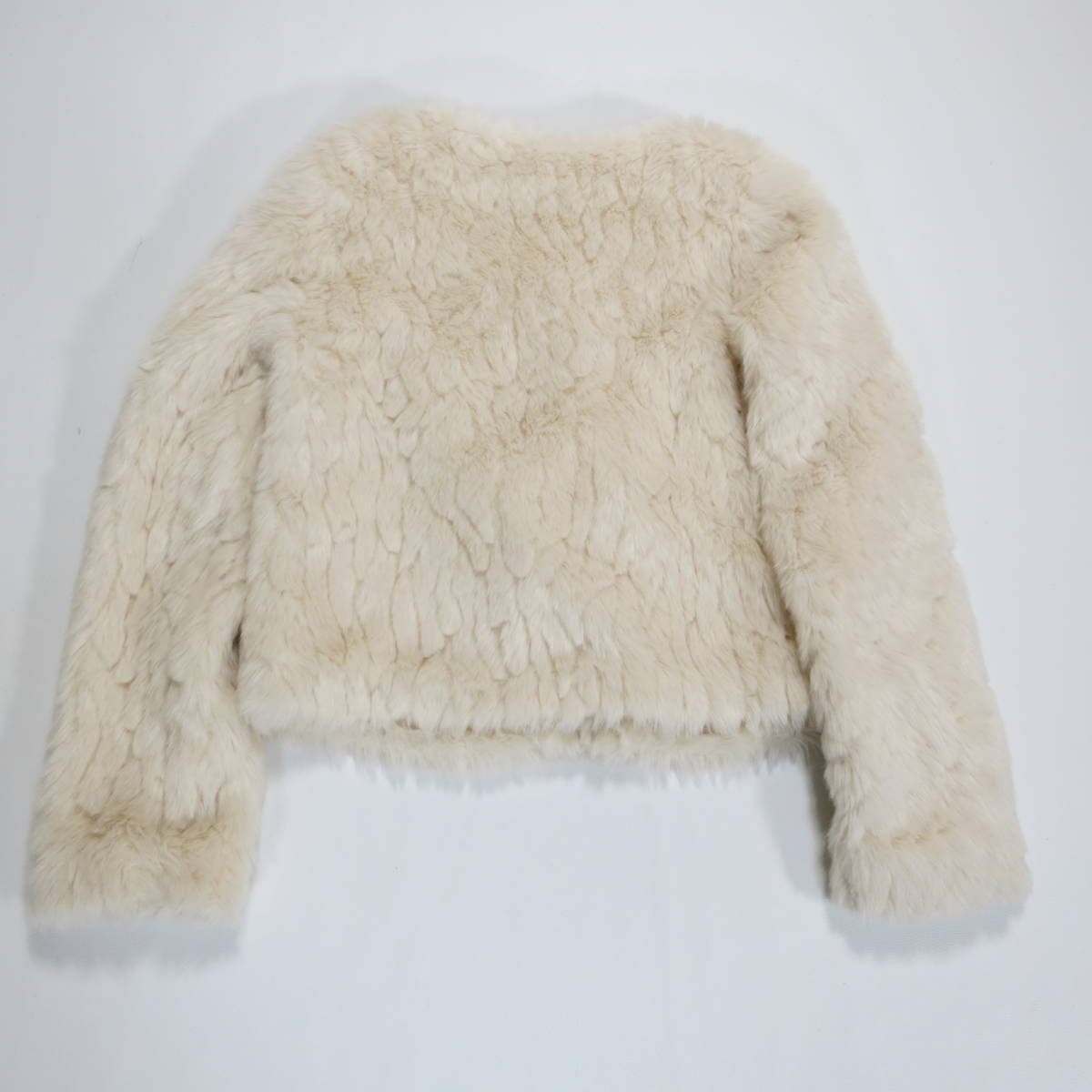 CECIL McBEE Brown cardigan coat fur pink rabbit tunic セシル 最低制限価格 CECILMcBEE エコファーボレロカーディガン 毛皮/ファーコート