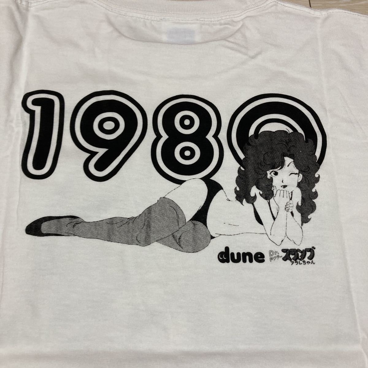 【定価4500円】新品 完売品 dune Dr.スランプ アラレちゃん アラレちゃん 千兵衛さん コラボt 1980 tシャツ sサイズ/ 鳥山明 漫画 アニメ_画像3