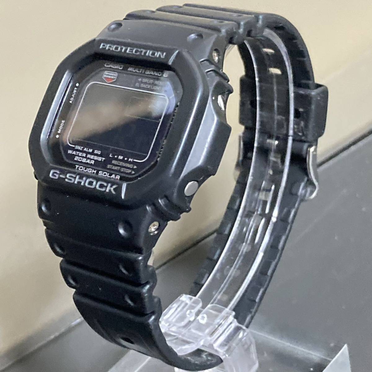 美品 G-SHOCK GW-M5610-1BJF タフソーラー 電波受信 電波ソーラー マルチバンド6 スクウェア ブラック 反転液晶 スピード 5600シリーズ_画像7