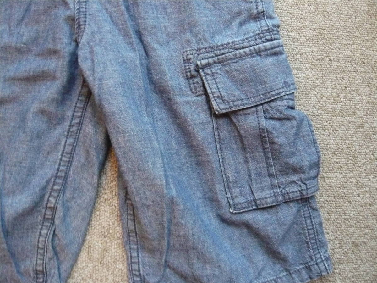 【中古】GAP kids ジュニア デニム調 ショートパンツ サイズ 140 ◆ ギャップ ワークパンツ キッズ 男の子【古着】◆◆_画像6