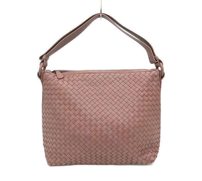 BOTTEGA VENETA ボッテガヴェネタ 2WAYショルダーバッグ FB0926 型番115658 イントレチャート ワンショルダーハンドバッグピンクベージュ系_画像1