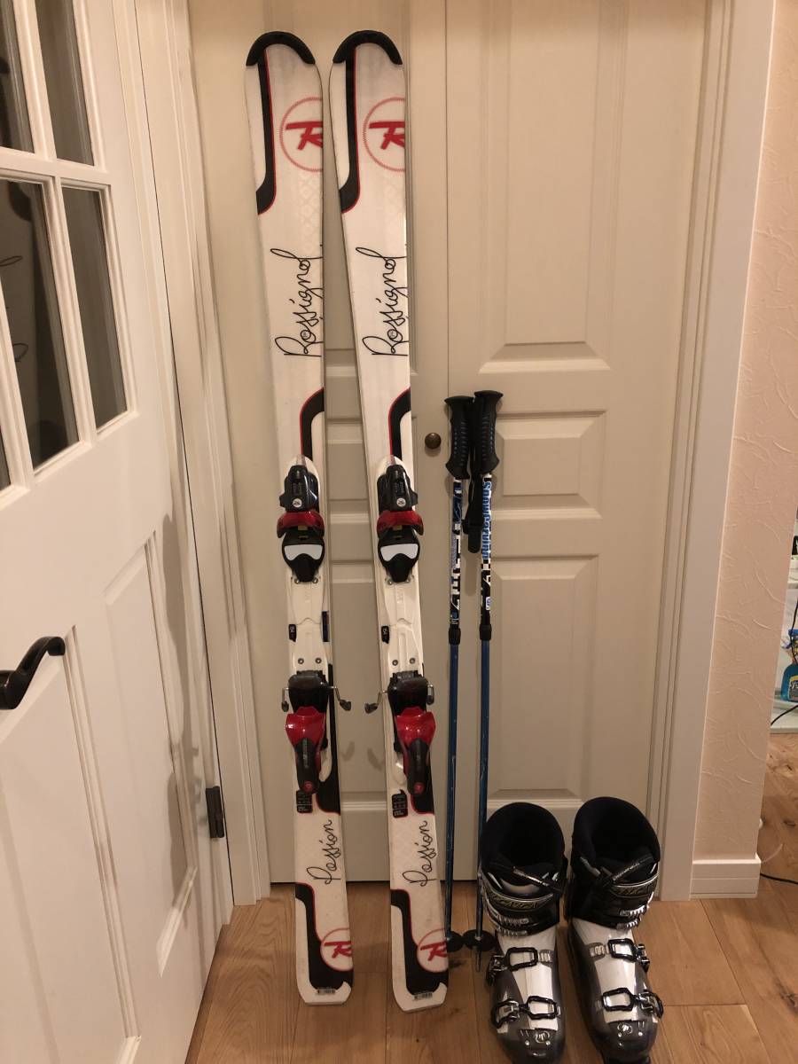 スキー板　ROSSIGNOL　ロシニョール　カービングスキー154センチ　ブーツ　27-27.5センチ　セット_画像1