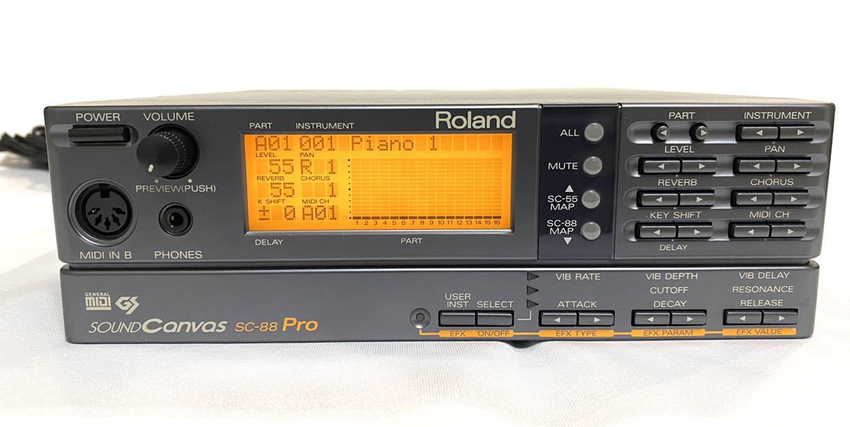 グレイ系超美品 Sound Canvas SC-88ST Pro ミュージ郎 DTM/DAW 楽器