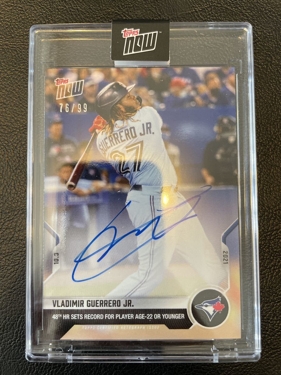 逃MVP Topps Now Card ゲレーロ Jr Guerrero Jr 99枚限定 直筆 サイン