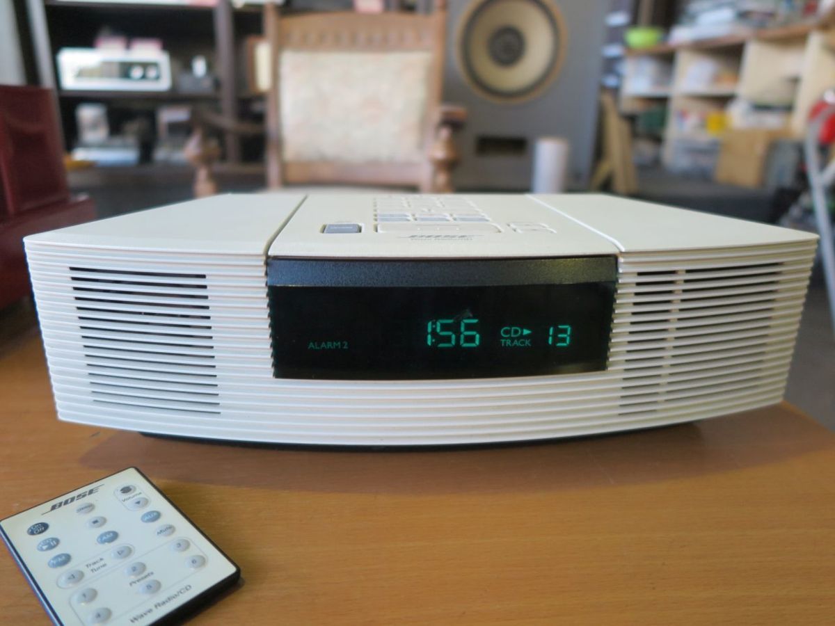 BOSE ボーズ WAVE RADIO/CD リモコン付き、CD,FM,AM動作するも 現状で