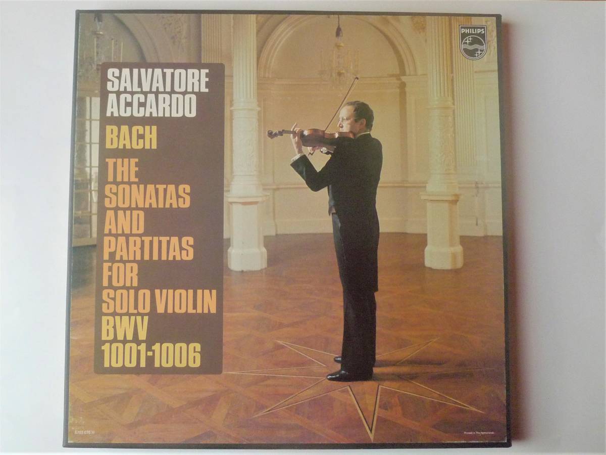 初版 蘭盤 サルバトーレ・アッカルド バッハ 無伴奏ヴァイオリンのためのソナタとパルティータ全曲
