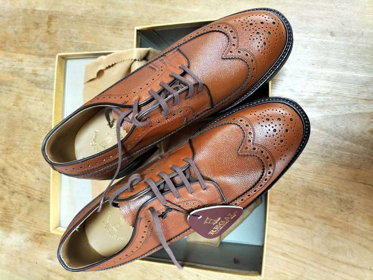 ウィングチップVintage_革靴REAGAL未使用品33年前購入 preludemusical