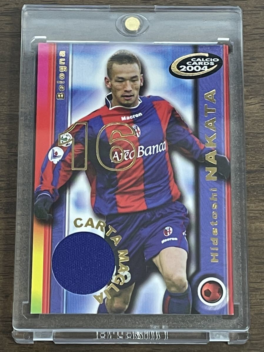 新品 】 PANINI 2004 Calcio ３００枚限定ジャージカード 中田 英寿