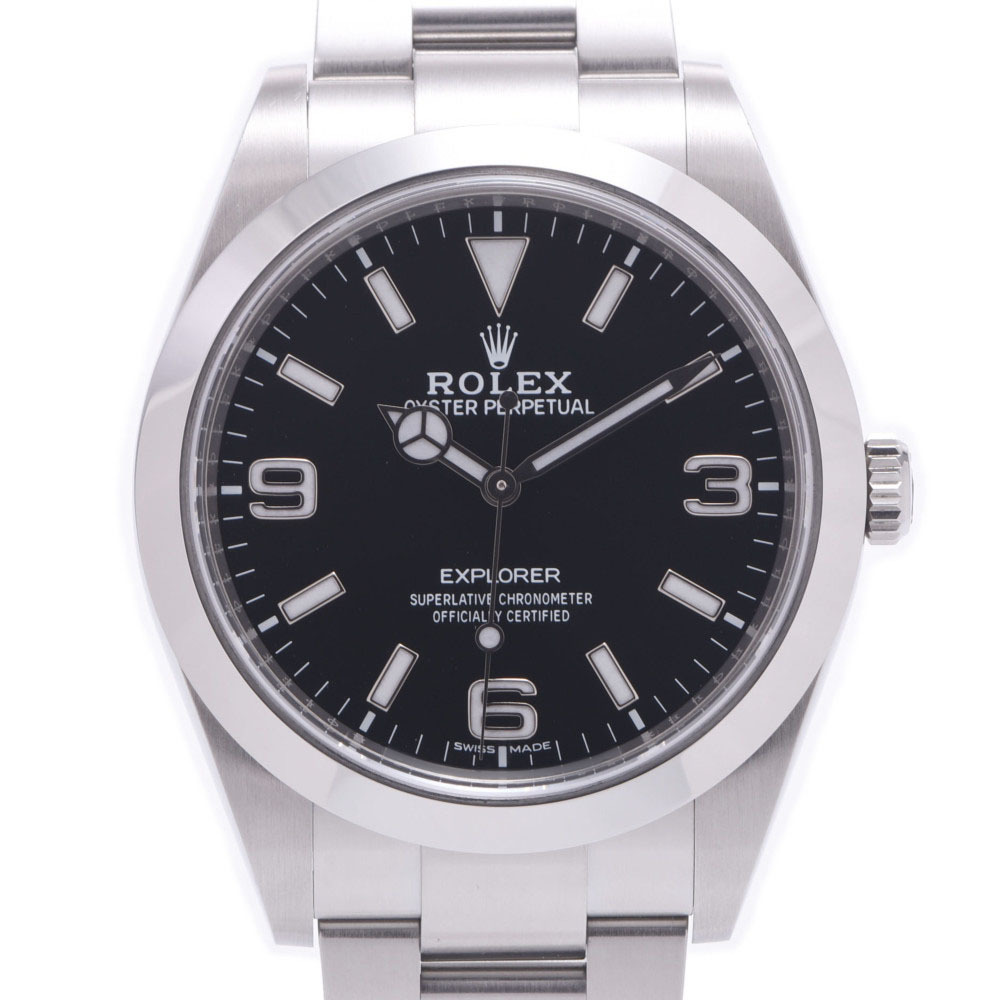 ROLEX ロレックス エクスプローラー1 EX1 214270 メンズ SS 腕時計 自動巻き 黒文字盤 Aランク 中古 銀蔵 fkotJOuwBCGHRTVX-15792 本体
