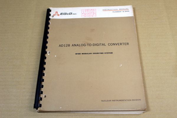 027/EG&G/INSTRUCTION MANUAL/AD128 ANALOG-DIGITAL CONVERTER_画像1