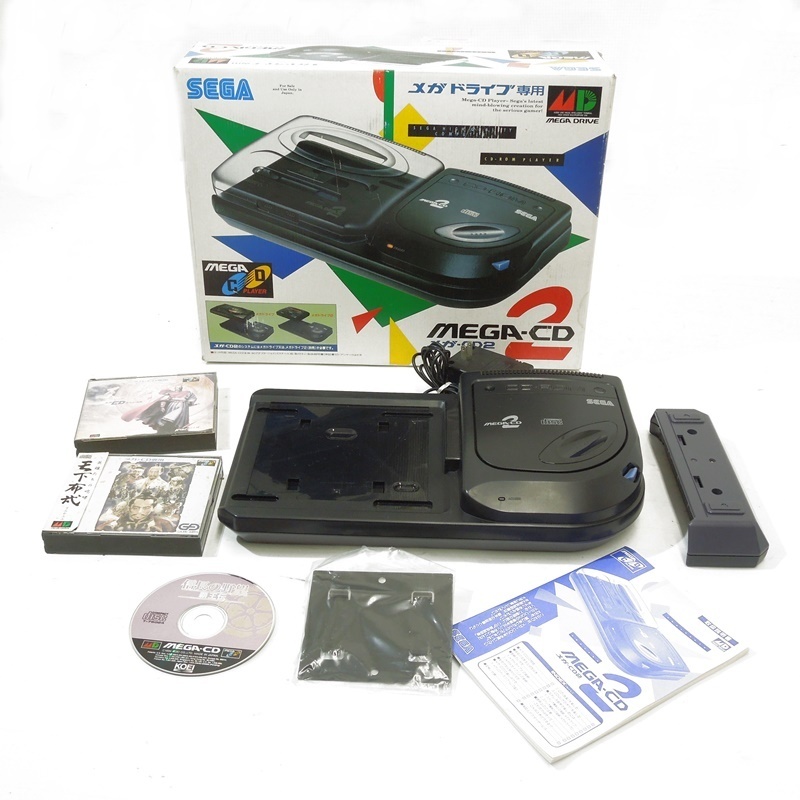 激安正規 MEGA‐CD2 本体 メガドライブ discoversvg.com おすすめポイント SEGA メガCD ソフト付き 本体と付属品セット その他