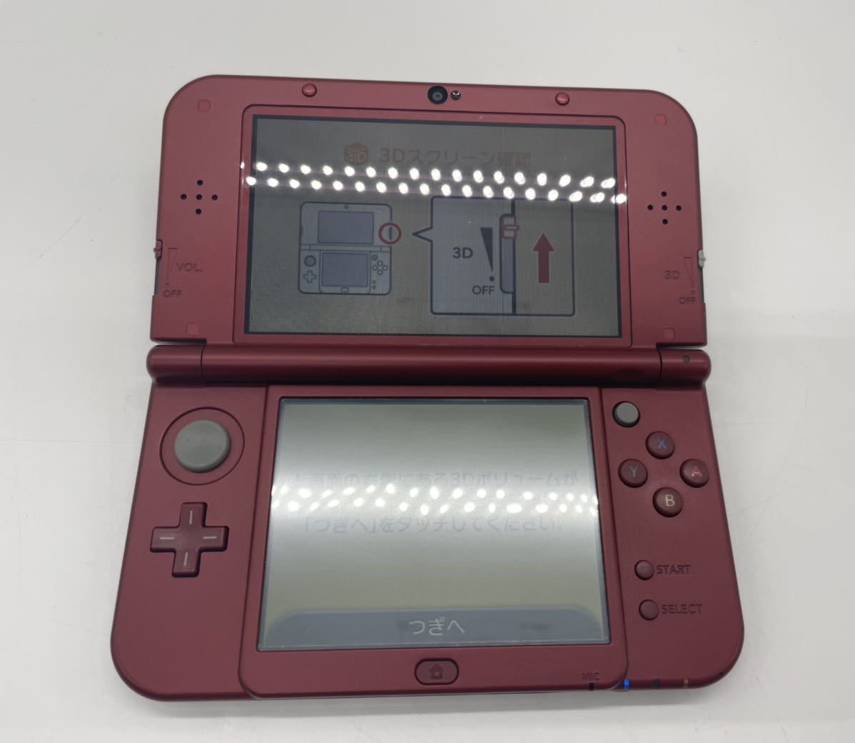 ☆1円~☆ 任天堂 ニンテンドーNew3DSLL メタリック レッド 箱説明書