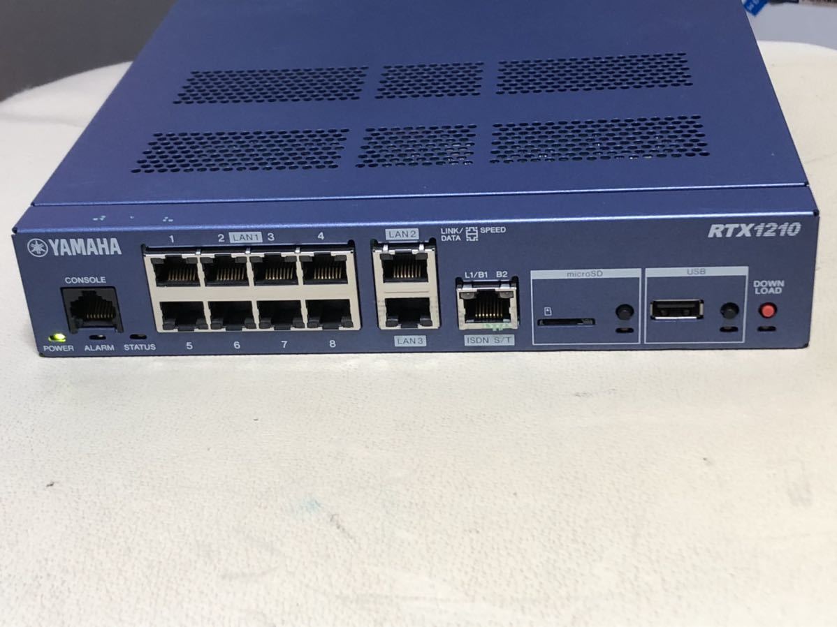 YAMAHA ヤマハ ギガアクセス VPNルーター RTX1210 初期化済 動作可 品
