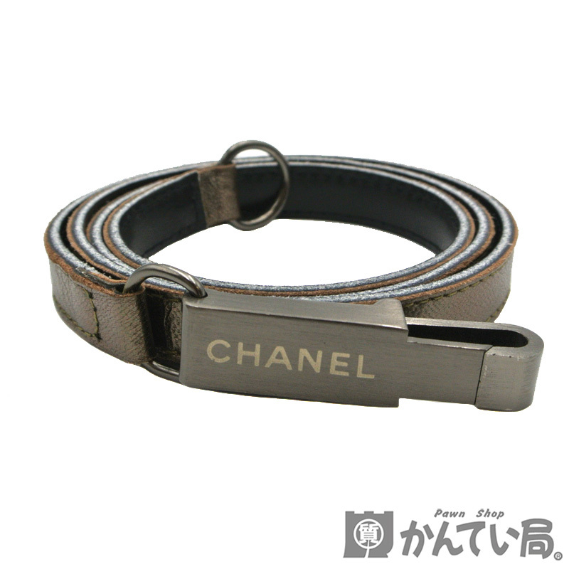 ブランド品専門の ブロンズ CHANELロゴ CHANEL【シャネル】ベルト メタリックブラウン レディース【中古】USED-AB【質屋かんてい局名古屋西店】 レザー その他 ブランド品専門の ブロンズ CHANELロゴ CHANEL【シャネル】ベルト メタリックブラウン レディース【中古】USED-AB【質屋かんてい局名古屋西店】 レザー その他