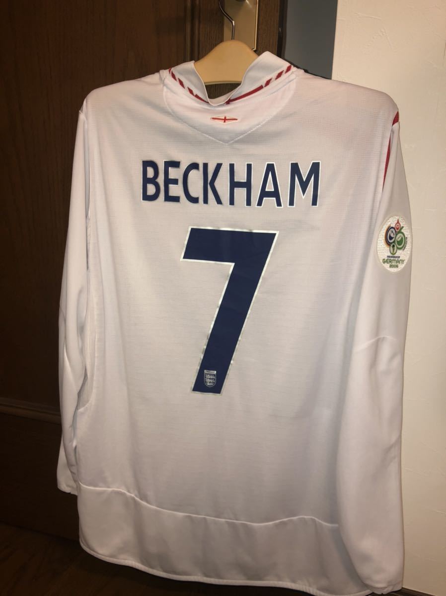 支給品イングランド代表ベッカム選手ワールドカップ 2006ユニフォームvs エクアドル
