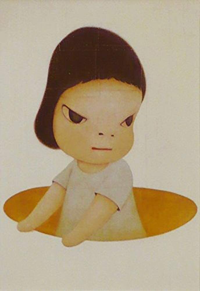 模写】 新品 奈良美智 絵画 現代アート 額装付き アートプリント 模写】 新品 奈良美智 絵画 現代アート 額装付き アートプリント