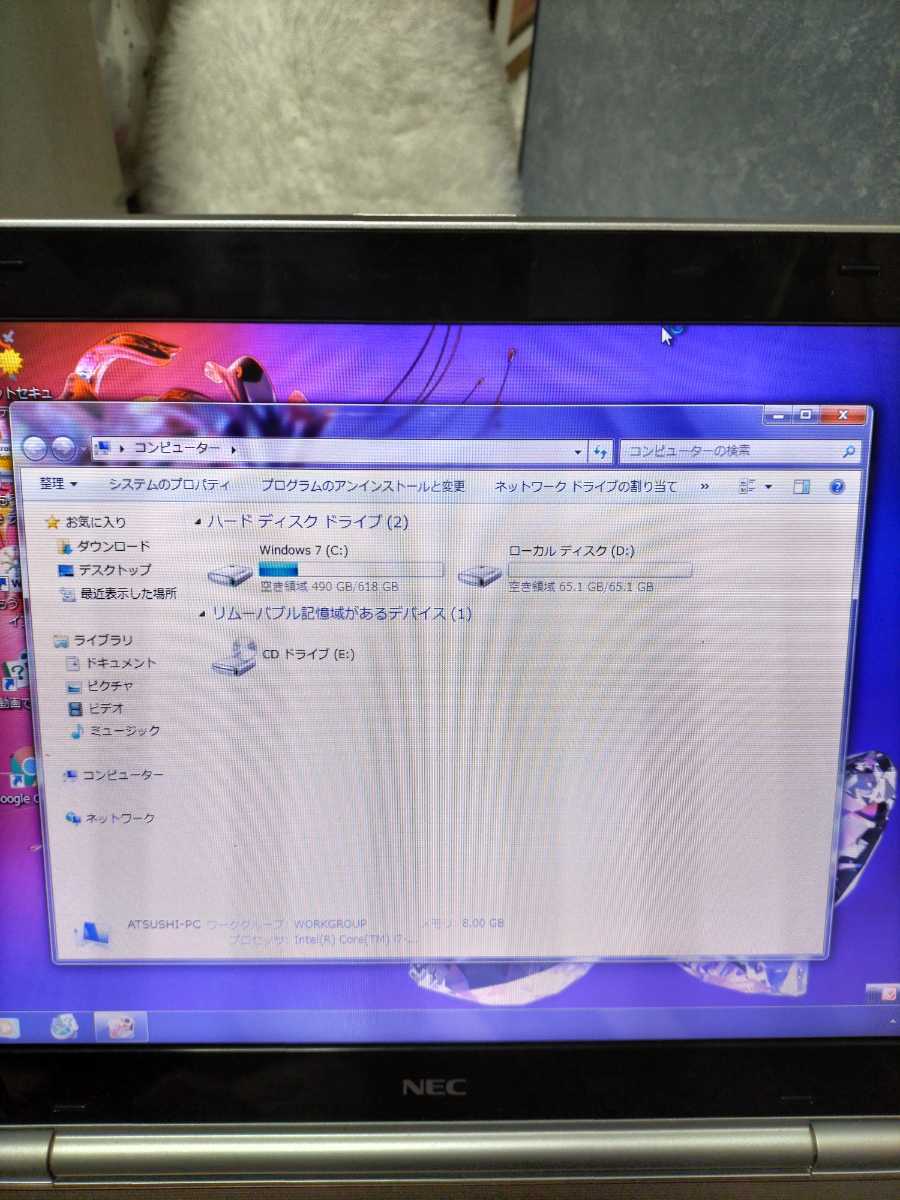 NEC Windows7 i7 動作品