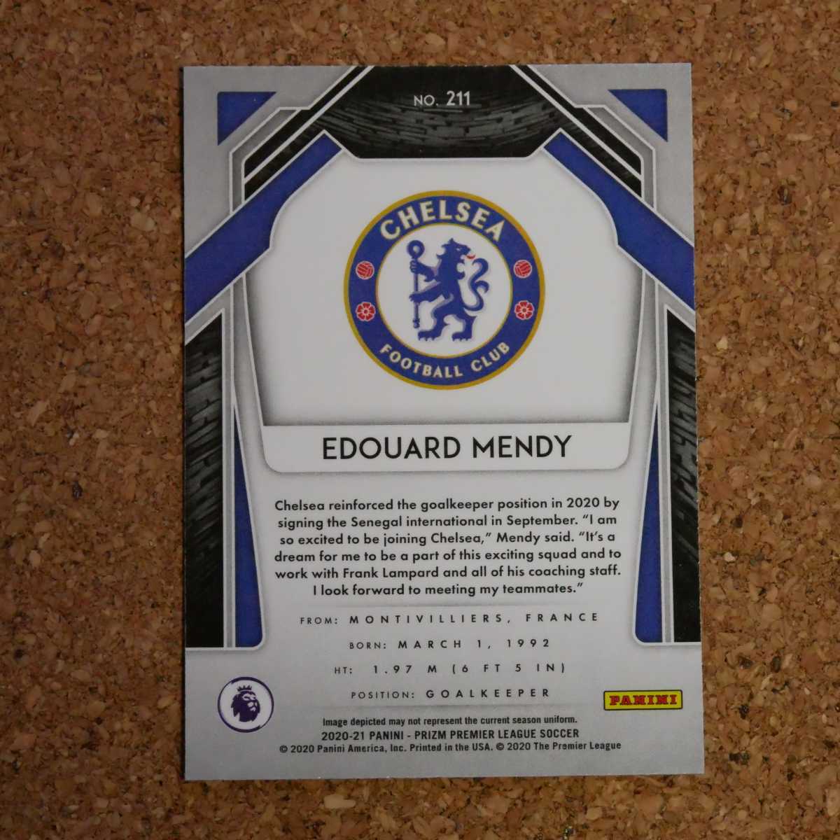 panini prizm soccer Edouard Mendy パニーニ プリズムサッカー エドゥアールメンディ チェルシー セネガル ルーキー rookieRC_画像2