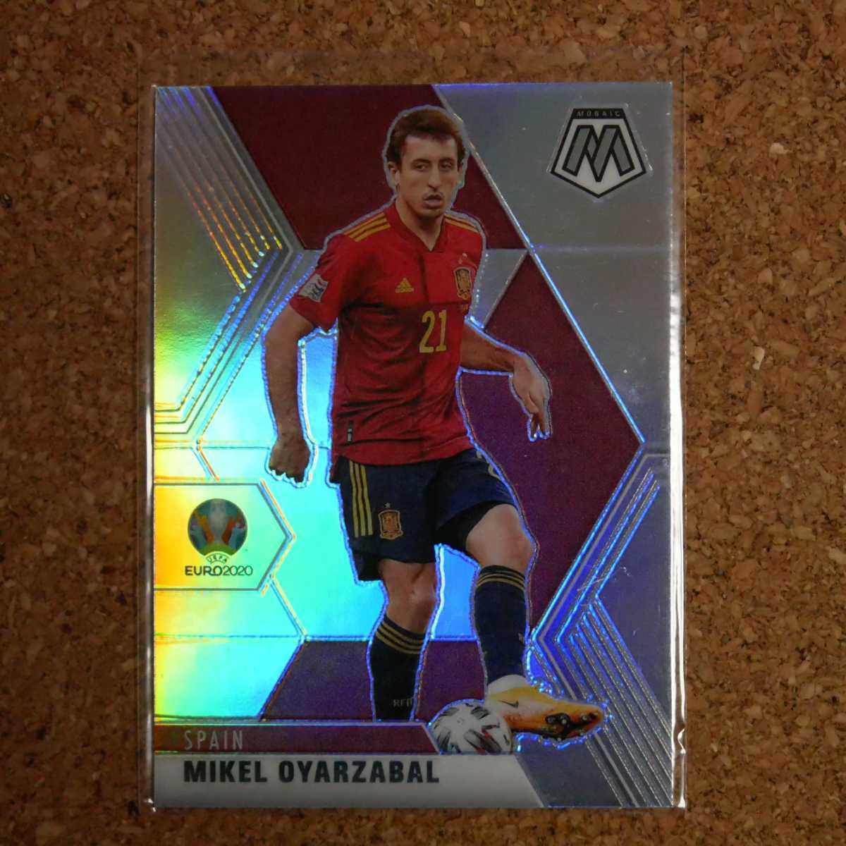 panini mosaic soccer Mikel OYARZABAL パニーニモザイクサッカー ミケルオヤルサバル スペイン レアルソシエダ refractor_画像1