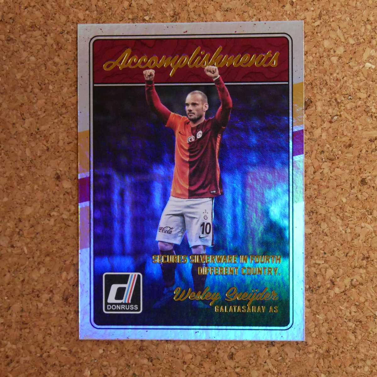 panini donruss soccer Wesley Sneijder パニーニ ドンラスサッカー ヴェスレイスナイデル オランダ ガラタサライ インテル_画像3