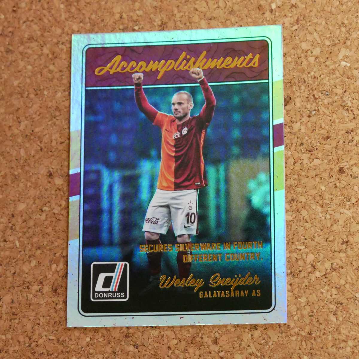 panini donruss soccer Wesley Sneijder パニーニ ドンラスサッカー ヴェスレイスナイデル オランダ ガラタサライ インテルの画像2