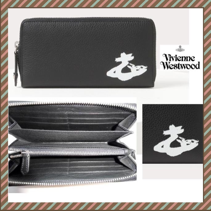 まとめ買いでお得 Vivienne Westwood 長財布 ラウンドジップ ORB 黒