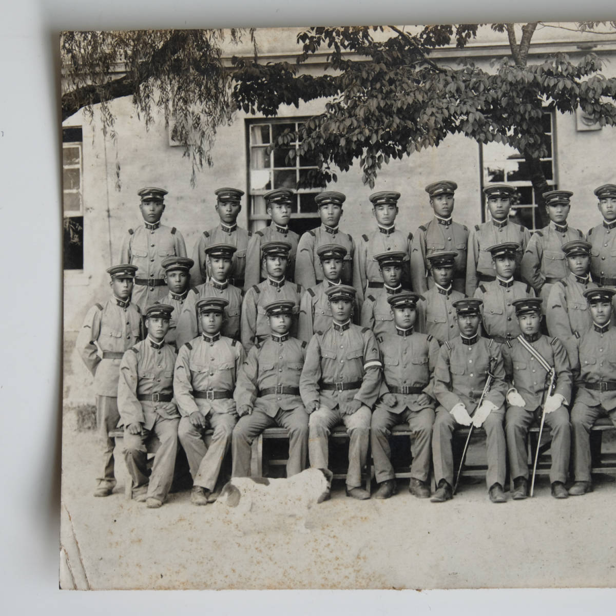 軍人 集合写真 古写真 1枚 日本軍 戦闘帽 軍人 軍隊 兵隊 戦前 軍人 集合写真 古写真 1枚 日本軍 戦闘帽 軍人 軍隊 兵隊 戦前