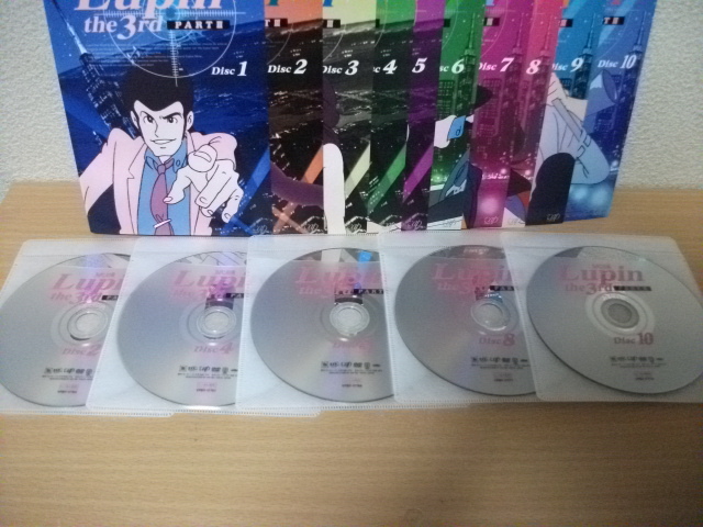 *[ shipping is Saturday and Sunday only ]( junk ) Lupin III PARTⅢ all 10 volume ( no. 1 story ~ no. 50 story )DVD( rental )( case none )*