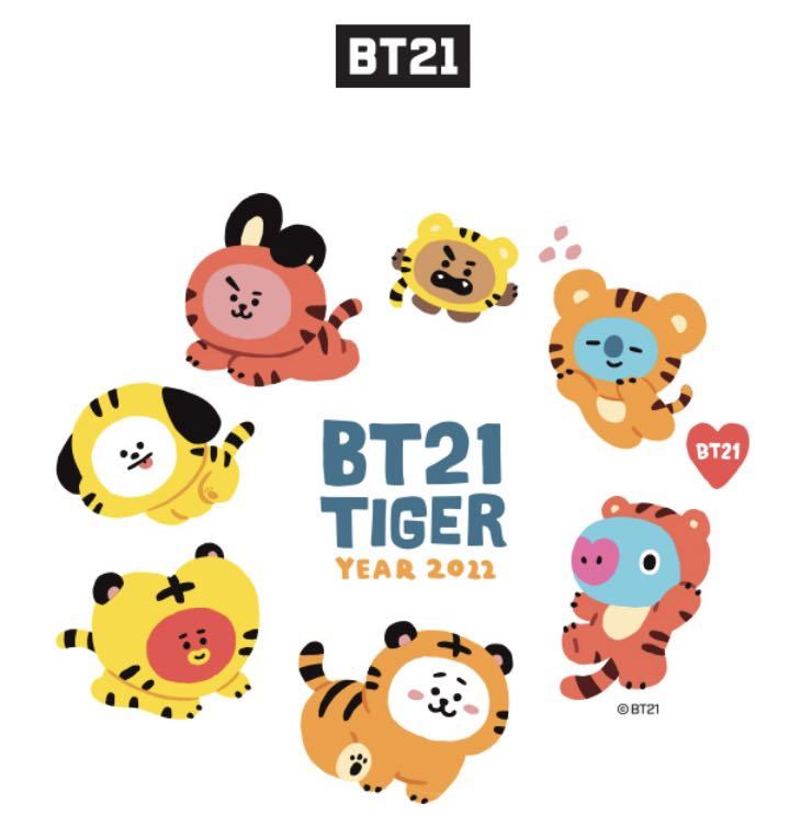 BT21 TIGER タイガー キーホルダー アクリル キーリング2022年 寅年 BTS 防弾少年団 バンタン 寅 虎_画像4