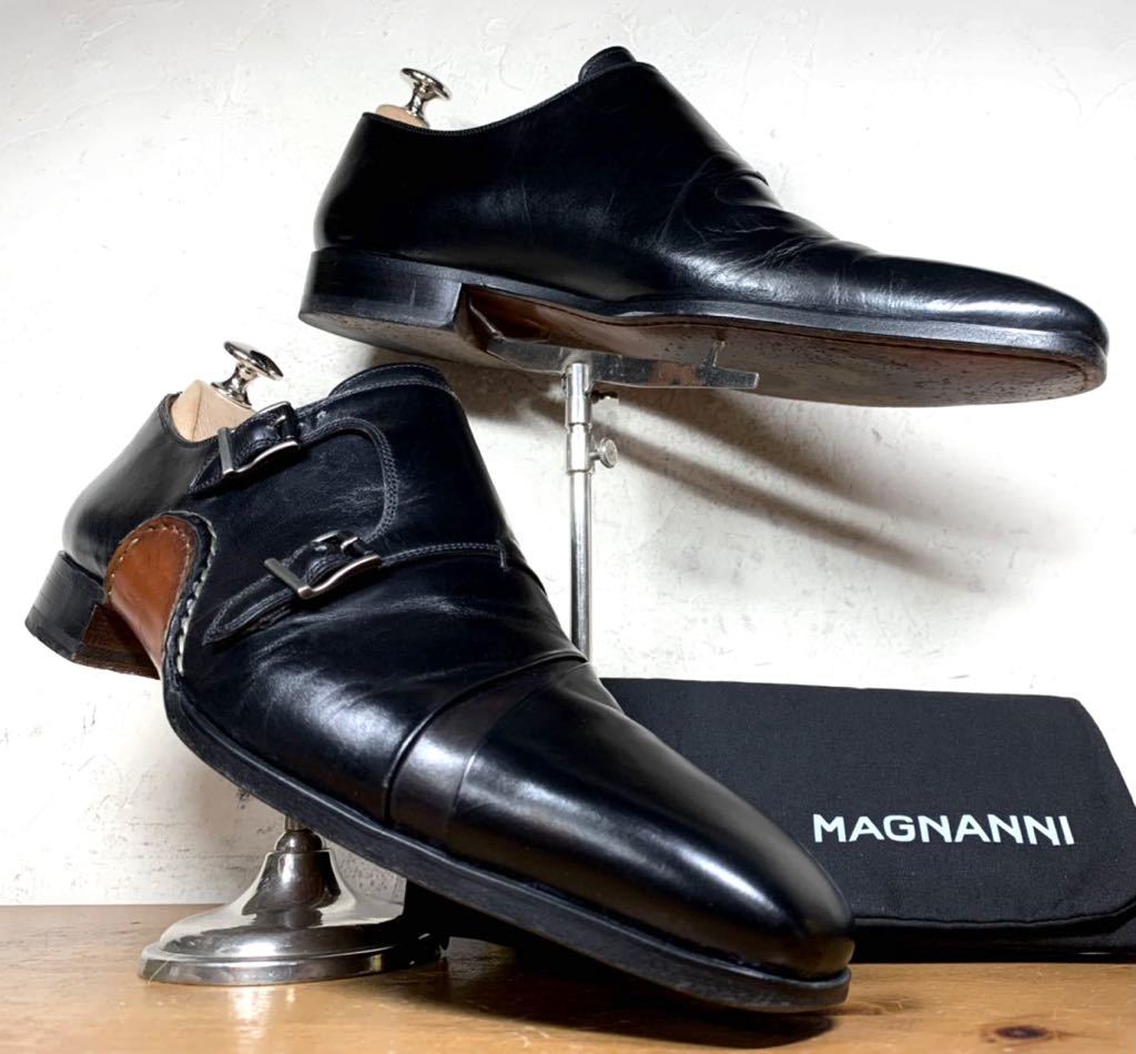 SPAIN製 MAGNANNI/マグナーニ オパンケ製法 ダブルモンク ストラップ