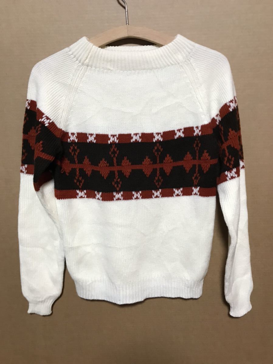 80s～90s USED JC PENNEY KNIT SWEATER MADE IN TAIWAN 80's～90's 中古 JC ペニー セーター XSサイズ X-SMALL 送料無料