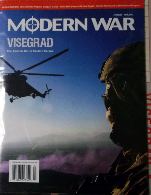 DG/MODERN WAR NO.16 VISEGRAD,THE COMING WAR IN EASTERN EUROPE/駒未切断/日本語訳無し_画像1