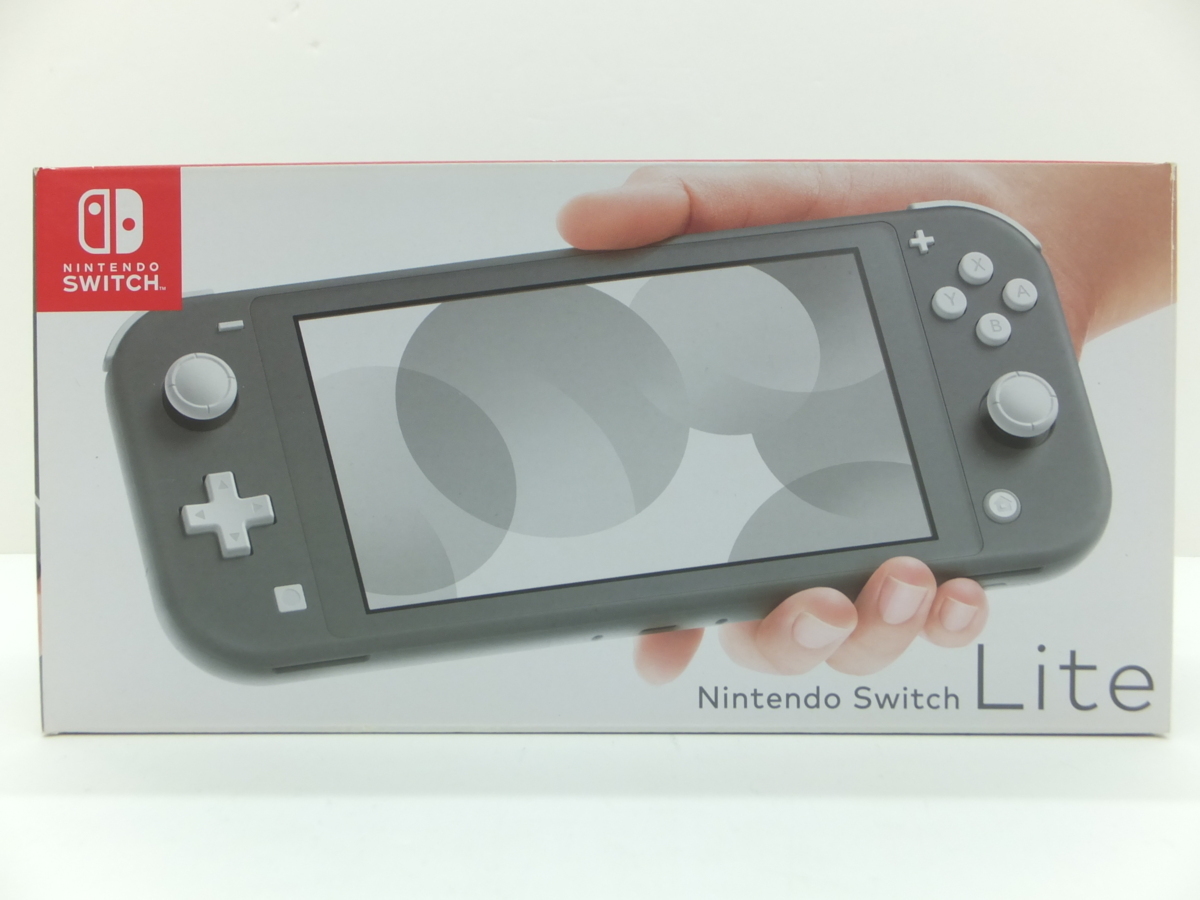 25SA●#1 Nintendo Switch Lite 本体 グレー Ver.13.2.0 ニンテンドースイッチ 任天堂 中古 動作確認済み 初期化済み 液晶焼けあり_画像1