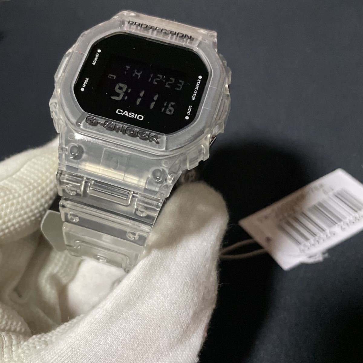 【SEAL限定商品】 新品G-SHOCK クリア スケルトン DW-5600SKE-7 - 腕時計(デジタル)