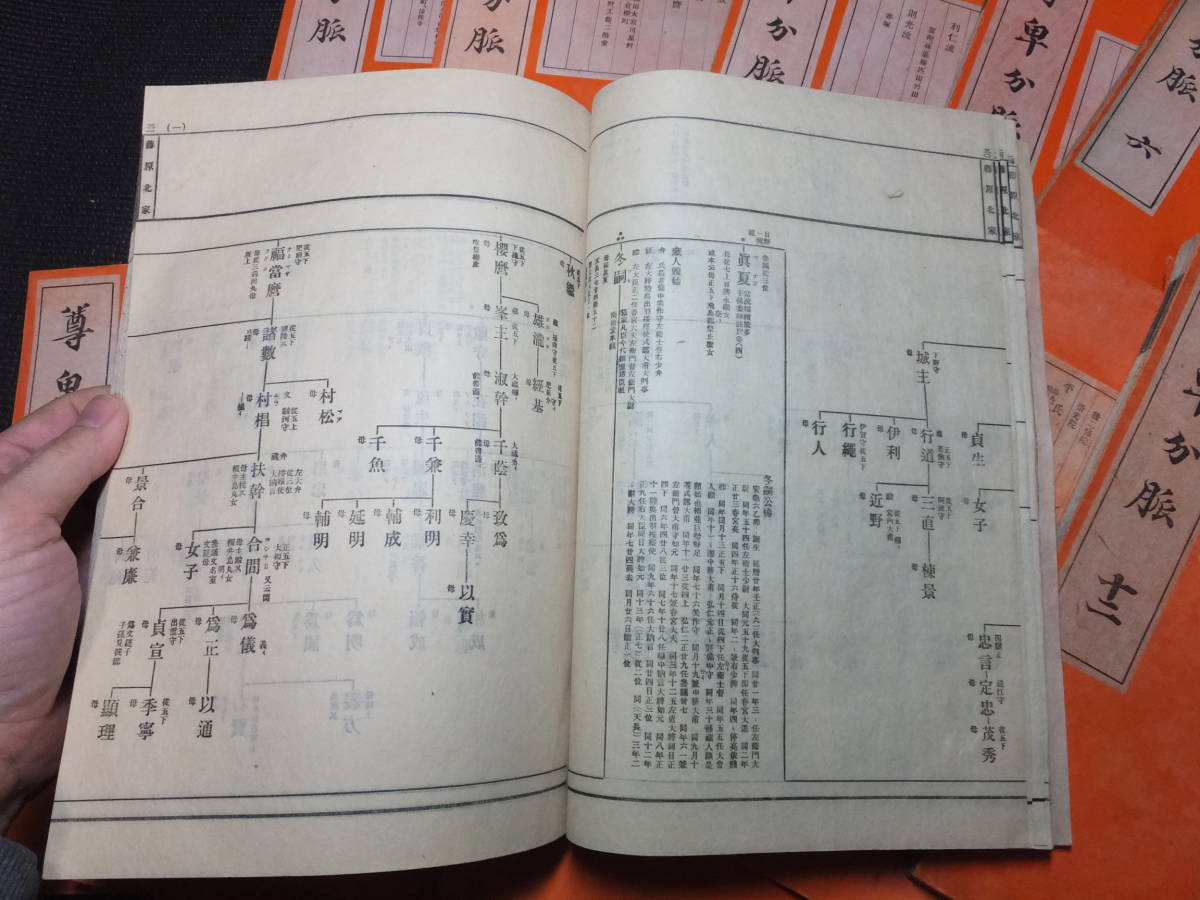 天皇源氏平氏藤原氏他諸家大系図!尊卑分脈12冊! 検 天皇源氏平氏藤原氏他諸家大系図!尊卑分脈12冊! 検