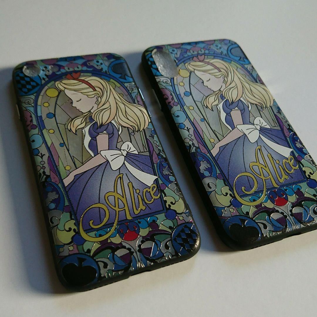 【iPhone 7/8 用】Disney アリス ケース カバー 黒/アイホン/アイフォン/アイフォーン/保護/ジャンク防止/フィルム/スマホ/カメラ_画像4