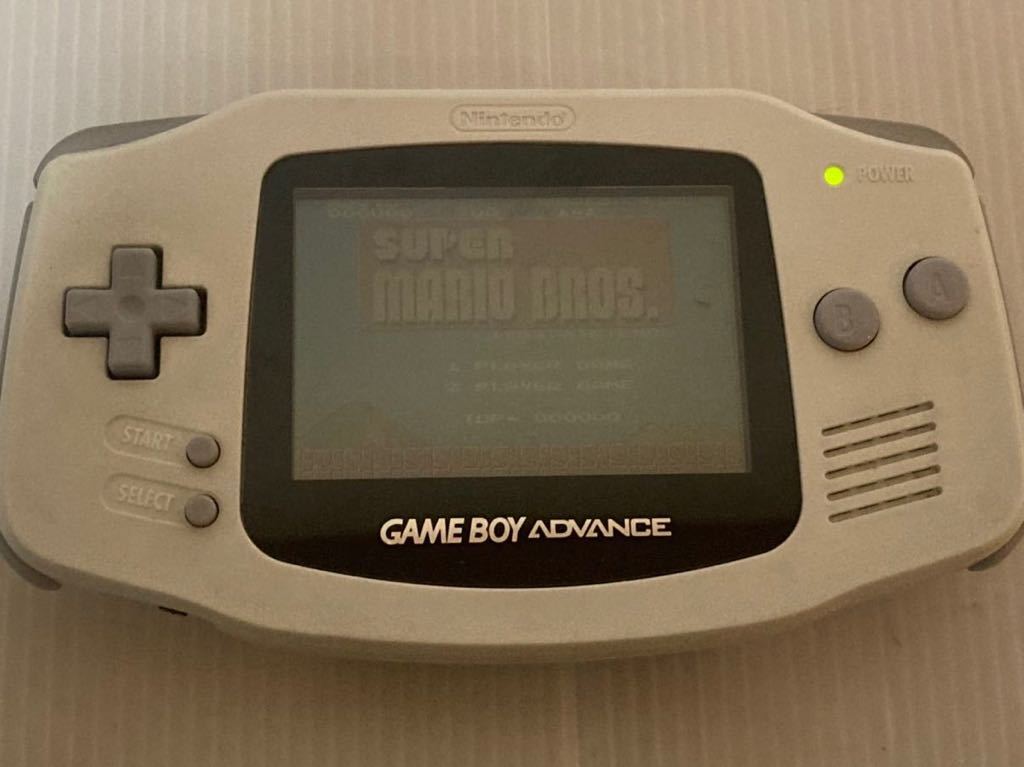 ★動作確認済み　ゲームボーイアドバンス（ホワイト） AGB-001 ゲームボーイアドバンス GBA 送料無料★