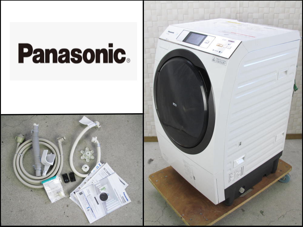 □②□美品□パナソニック□ドラム式洗濯乾燥機□約30℃槽洗浄コース
