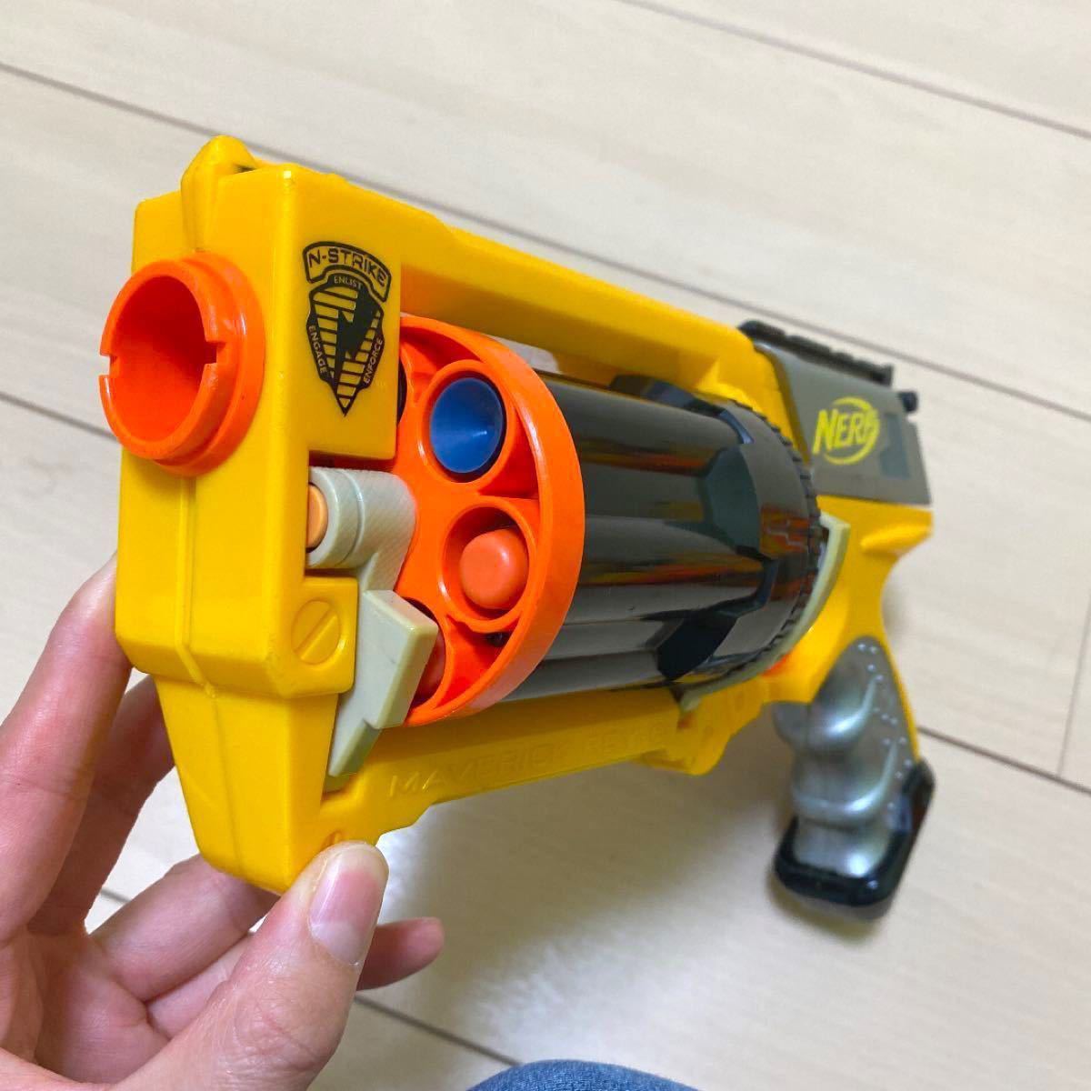 ナーフ トイガンセット 希少】NERF ナーフ 銃 トイガン 3本セット 大量スポンジ玉付き