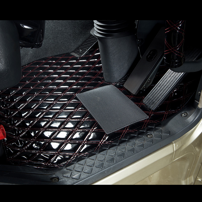  Perfect k on для месяц свет ZERO двойной коврик на пол водительское сиденье матовый черный / красный нить 