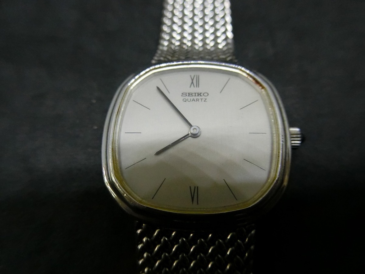 ジェンタデザイン セイコー SEIKO クレドール アシエ CREDOR Acier クォーツ メンズ ウォッチ 腕時計 型式: 87-0761 78-5191 管理No.19238