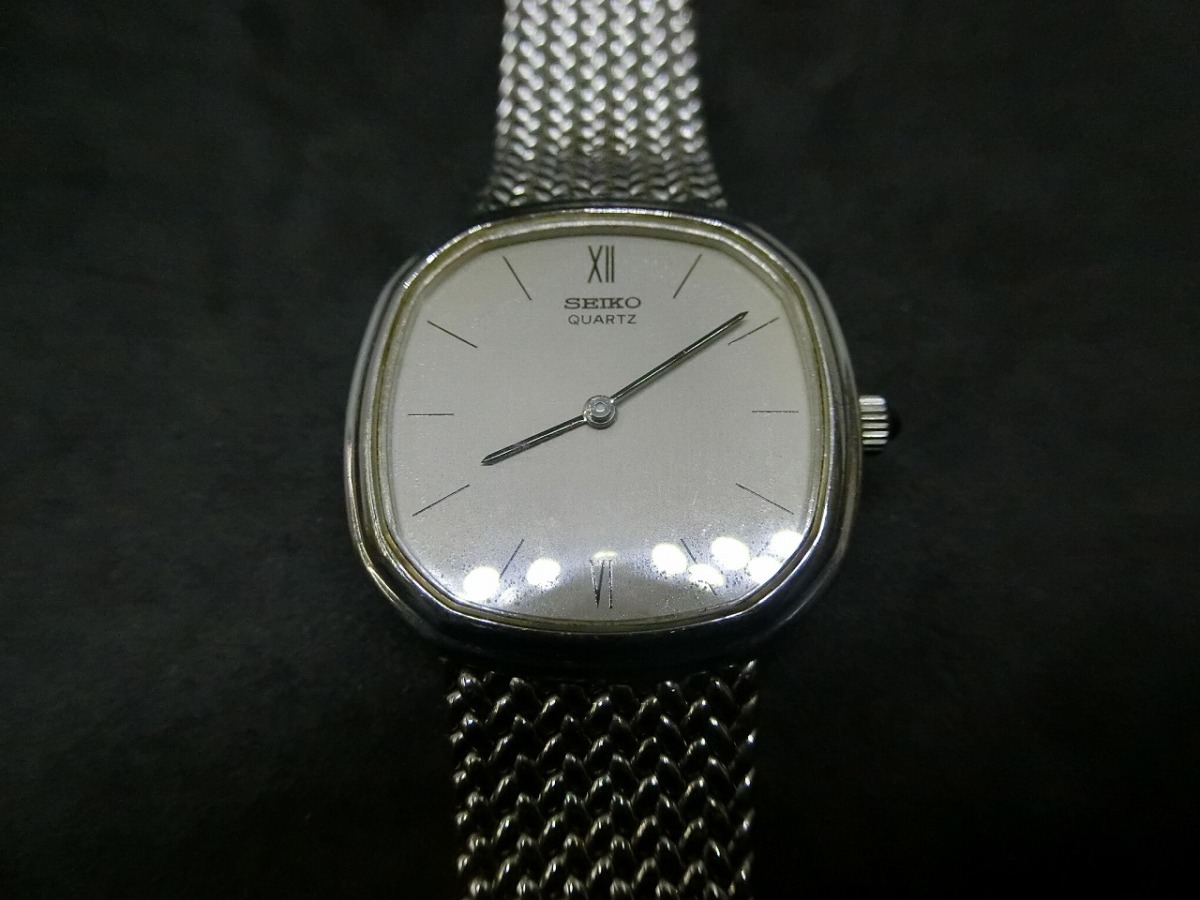 ジェンタデザイン セイコー SEIKO クレドール アシエ CREDOR Acier クォーツ メンズ ウォッチ 腕時計 型式: 87-0761 78-5191 管理No.19235