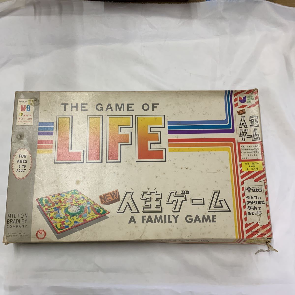 人生ゲームTHE GAME OF LIFE タカラボードゲーム1983年発売3代目人生ゲーム当時物昭和レトロ日本代购,买对网