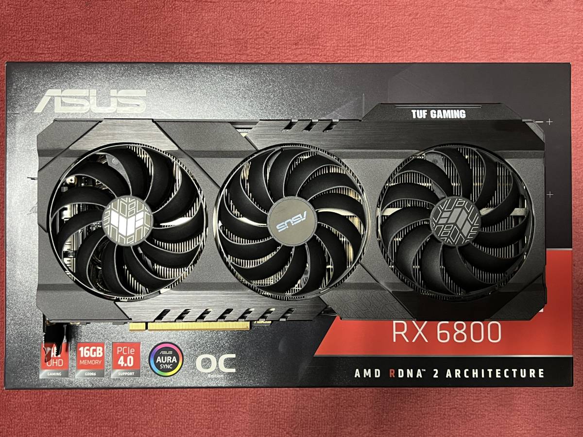 美品】ASUS TUF GAMING Radeon RX 6800 グラフィックボード TUF-RX6800