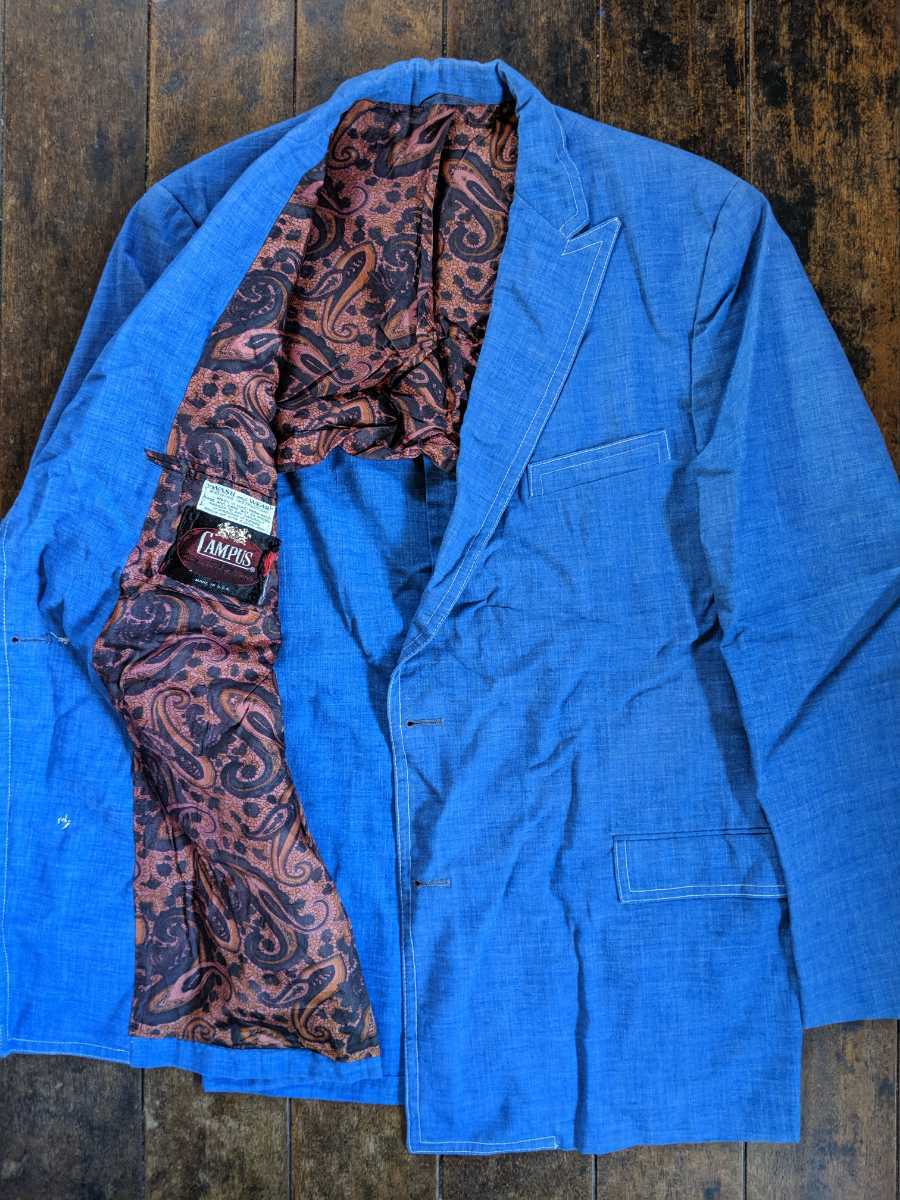 ドレス☆ 50 ~ 60 s シャンブレー ジャケット ペイズリー ビンテージ
