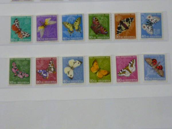 №41　スイス切手　1950-57年　SC#B197-266の内 23種 未使用_画像3