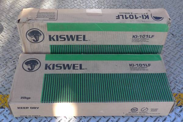 未使用＊KISWELL　　溶接棒　KI-101LF　　（2箱）