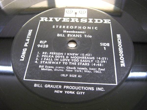BILL EVANS /Moon beams /Stereo 黒大　オリジナル盤_画像2