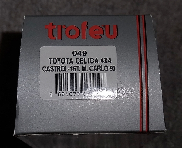 049 1/43 Toyota Celica 4×4 3 number oli all Monaco 1st 1993