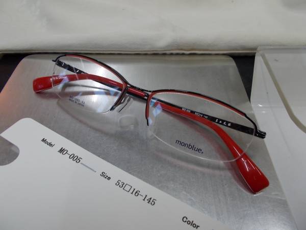 monblue 超かっこいい眼鏡フレームMO-005-BK4 お洒落_画像2